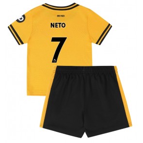 Wolves Pedro Neto #7 Replika Babytøj Hjemmebanesæt Børn 2024-25 Kortærmet (+ Korte bukser)